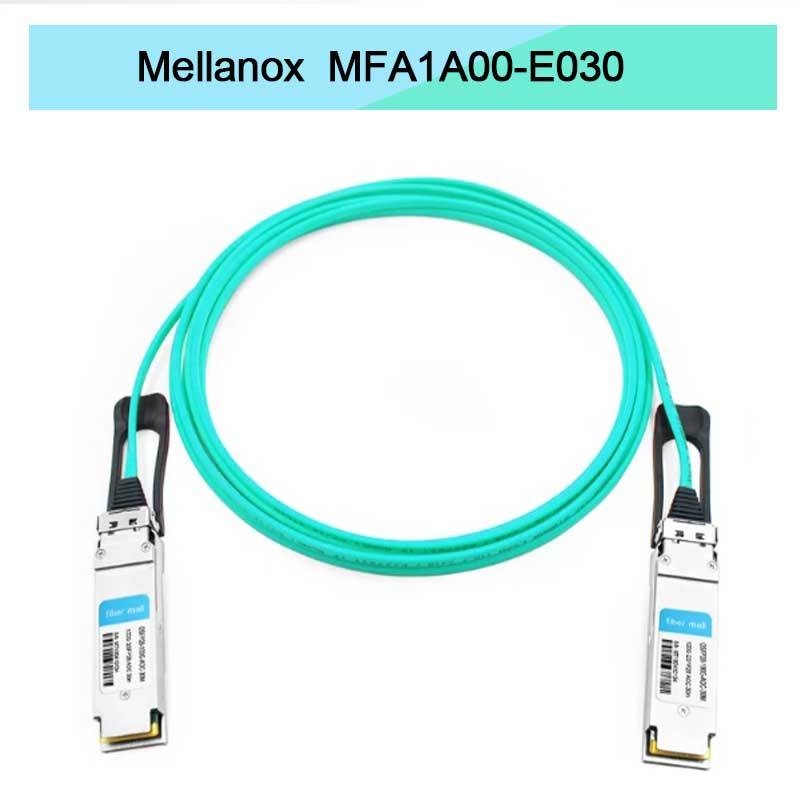 VCSEL Based QSFP Mellanox AOC Cable MFA1A00-E030 IB EDR Up To 100Gb/S