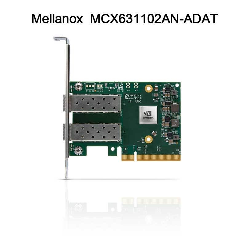 25GB Nic Mellanox Network Card MCX631102AN-ADAT Dual Port SFP28 PCIE 4.0 X8