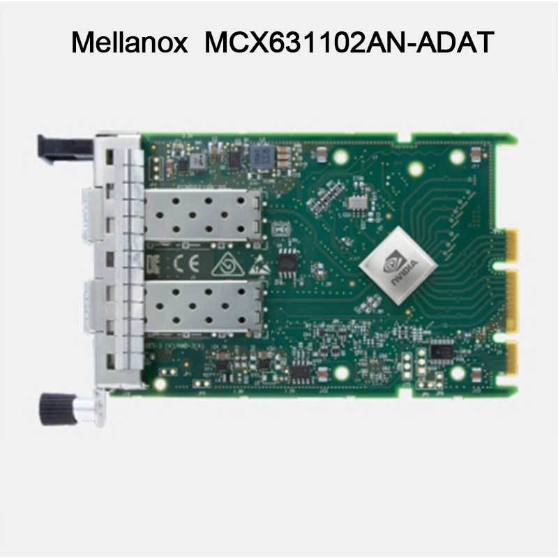 25GB Nic Mellanox Network Card MCX631102AN-ADAT Dual Port SFP28 PCIE 4.0 X8