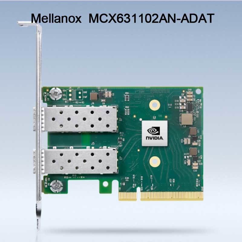 25GB Nic Mellanox Network Card MCX631102AN-ADAT Dual Port SFP28 PCIE 4.0 X8