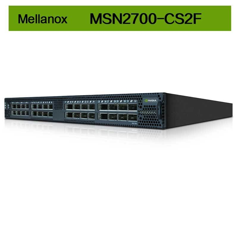 MSN2700-CS2F Mellanox Switch Spectrum Based 32 Port 100GbE Open Ethernet Platform