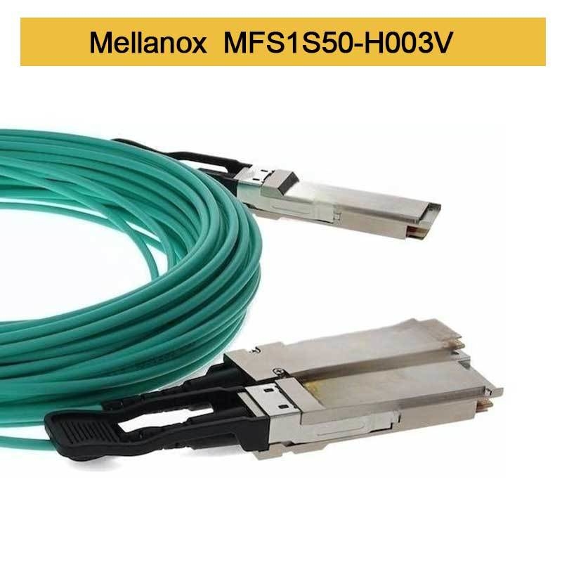 MFS1S50-H003V Aoc Cable 200GbE To 2x100GbE QSFP56 To 2xQSFP56 MMF Mellanox AOC cable