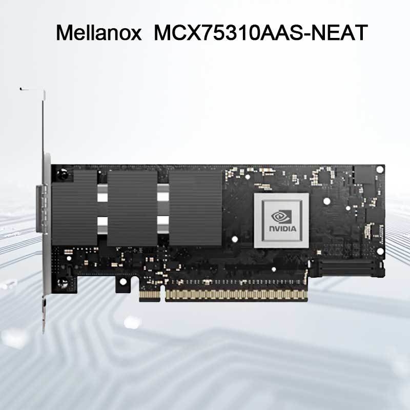 Nvidia Connectx-7 Adapter MCX75310aas-Neat (900-9X766-003N-SQ0) Single-Port Osfp Infiniband: Ndr 400GB/S (Default speed) Ethernet: 400gbe