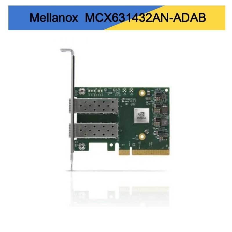 Nvidia MCX631432an-Adab Connectx-6 Lx En Adapter Card, 25gbe Ocp3.0, with Host Management, Dual-Port SFP28, Pcie 4.0 X8, No Crypto, Thumbscrew (Pull Tab) Bracke