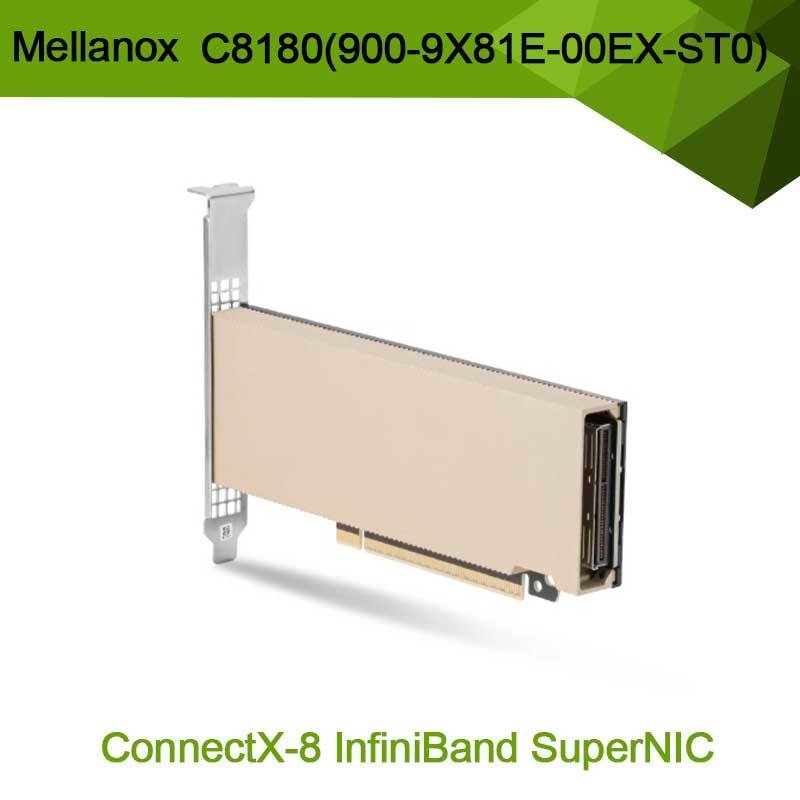 Nvidia Connectx-8 Adapter C8180 (900-9X81E-00EX-ST0) Single-Cage Osfp Infiniband: 800gbs Xdr Ib