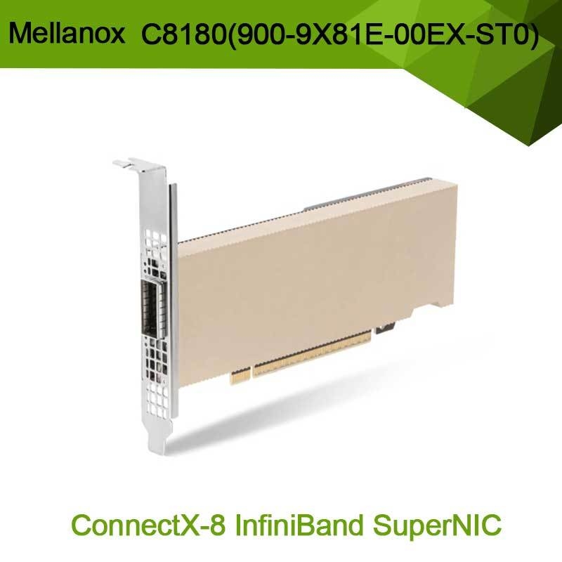 Nvidia Connectx-8 Adapter C8180 (900-9X81E-00EX-ST0) Single-Cage Osfp Infiniband: 800gbs Xdr Ib