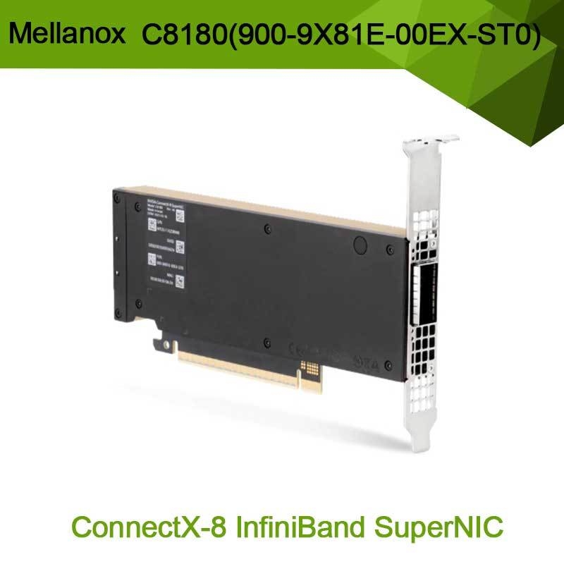 Nvidia Connectx-8 Adapter C8180 (900-9X81E-00EX-ST0) Single-Cage Osfp Infiniband: 800gbs Xdr Ib