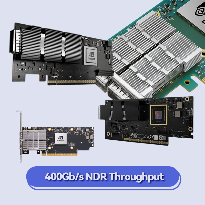 Dual Port Ethernet HDR 200GbE Mellanox Network Card VPI Adapter MCX653106A-HDAT ConnectX 6 QSFP56