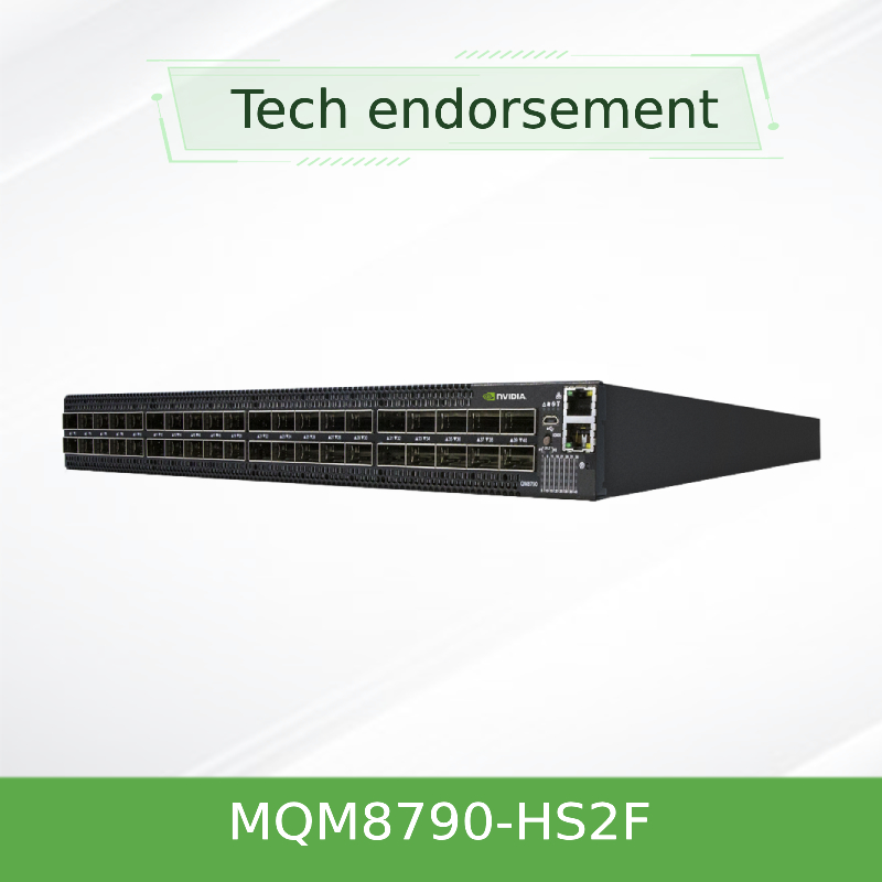 MQM8790-HS2F Mellanox Network Switch 40 Port Non Blocking Managed HDR 200Gb/S