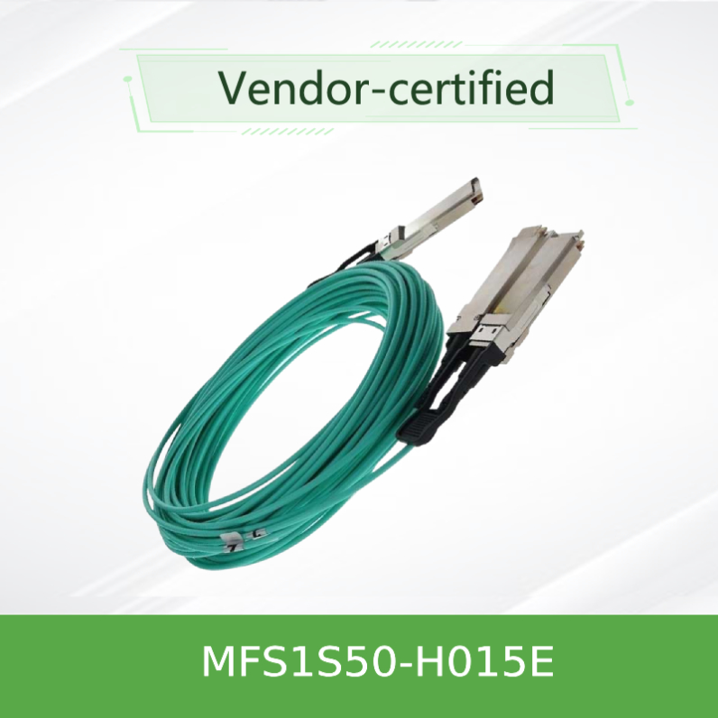 200Gb/S To 2x100Gb/S Mellanox AOC IB HDR QSFP56 To 2 MFS1S50-H005E MFS1S50-H010E MFS1S50-H015E MFS1S50-H015V