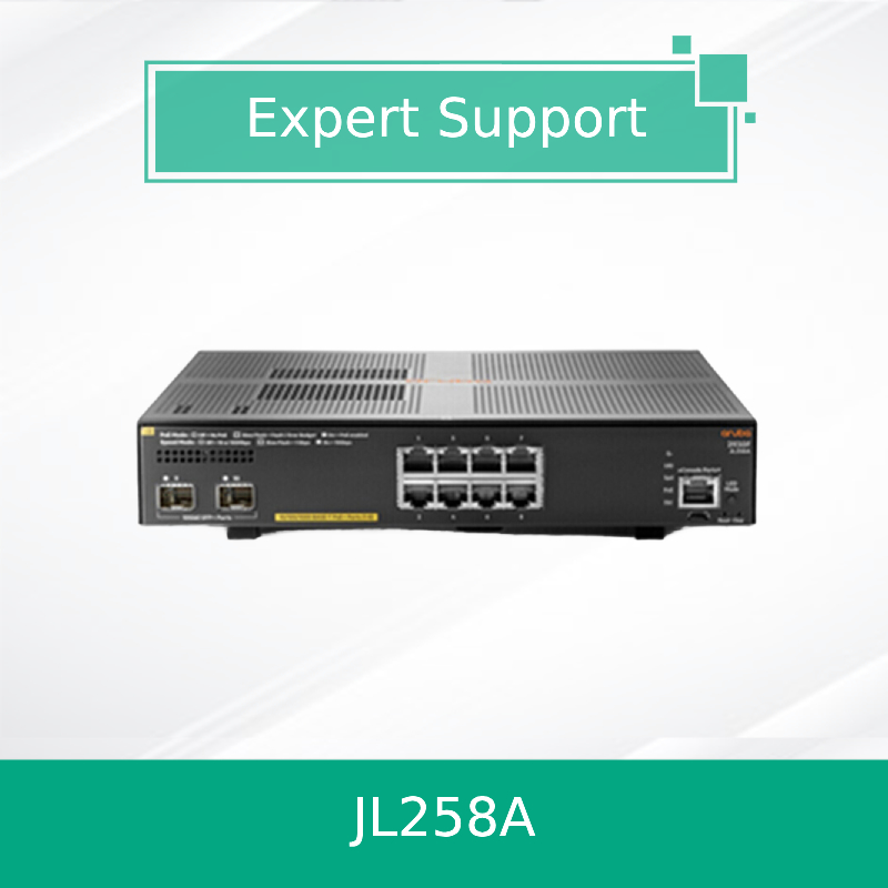 Hpe Aruba Networking 2930f 8g Poe+ 2SFP+ Switch (JL258A) New and Original
