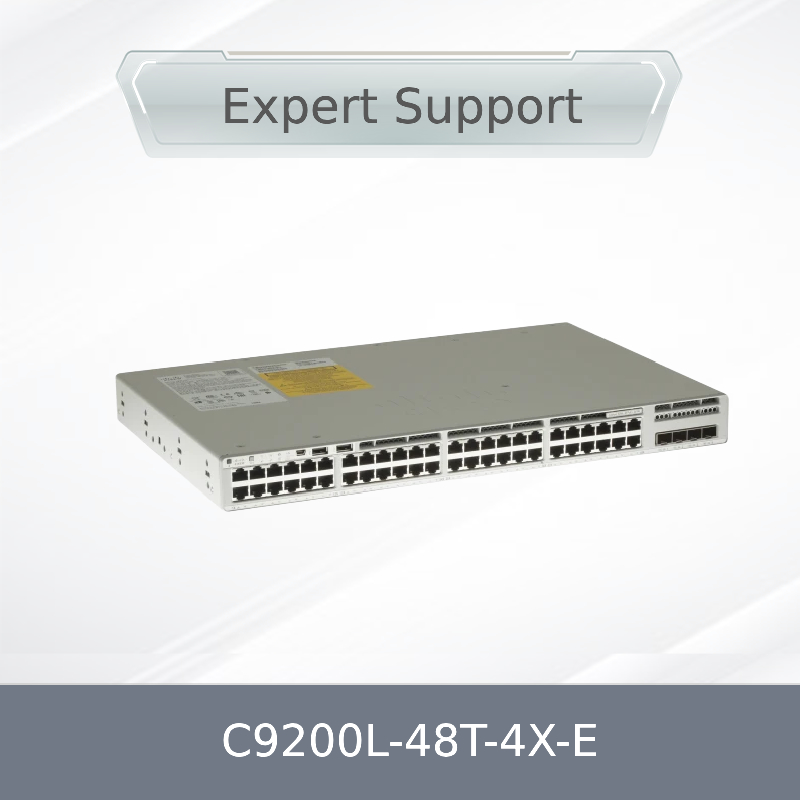 New Original C9200L-48t-4X-E Network Switch, L3, Managed, 48 X 10/100/1000 + 4 X 10 Gigabit SFP+ (uplink)
