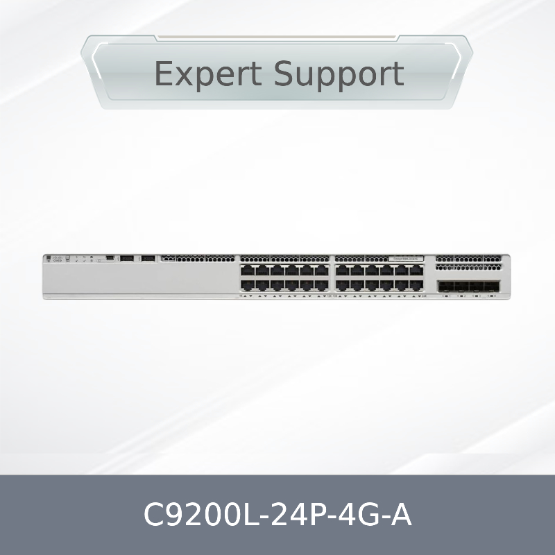 New Original Clean Stock 9200L Switch C9200L-24p-4G-a Cata Lyst 9200L 24-Port Poe+, 4 X 1g, Network Advantage C9200L-24p-4G-a