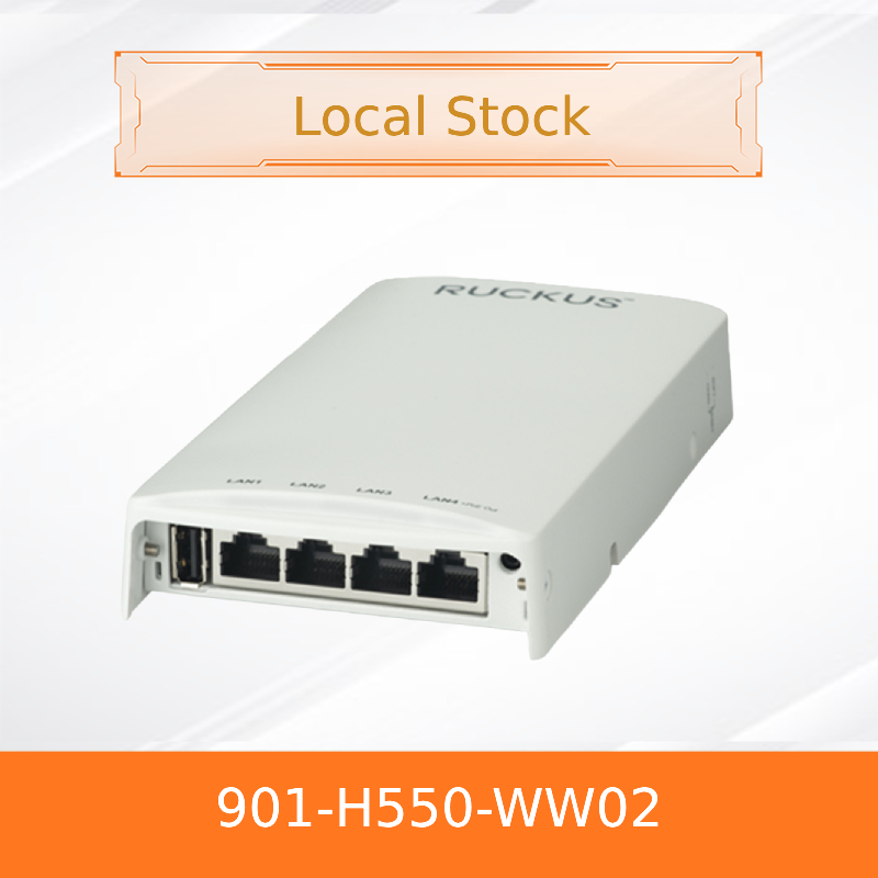 RUCKUS 901-H550-WW02 Wall-Mount Wi-Fi 6 Access Point with IoT and Switch 1.8 Gbps  BeamFlex+