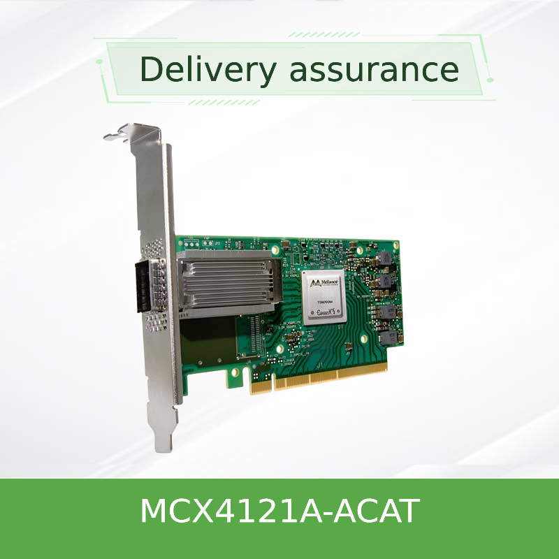 Mellanox ConnectX-4 Lx MCX4121A-ACAT Dual-Port 25GbE SFP28 PCIe3.0 x8 Network Adapter Card with Hardware-accelerated RDMA