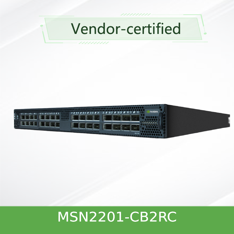 Stackable Networking NVIDIA SN2000 SN2201 Switch - 48x1GbE + 4x100GbE Open Networking Switch ...